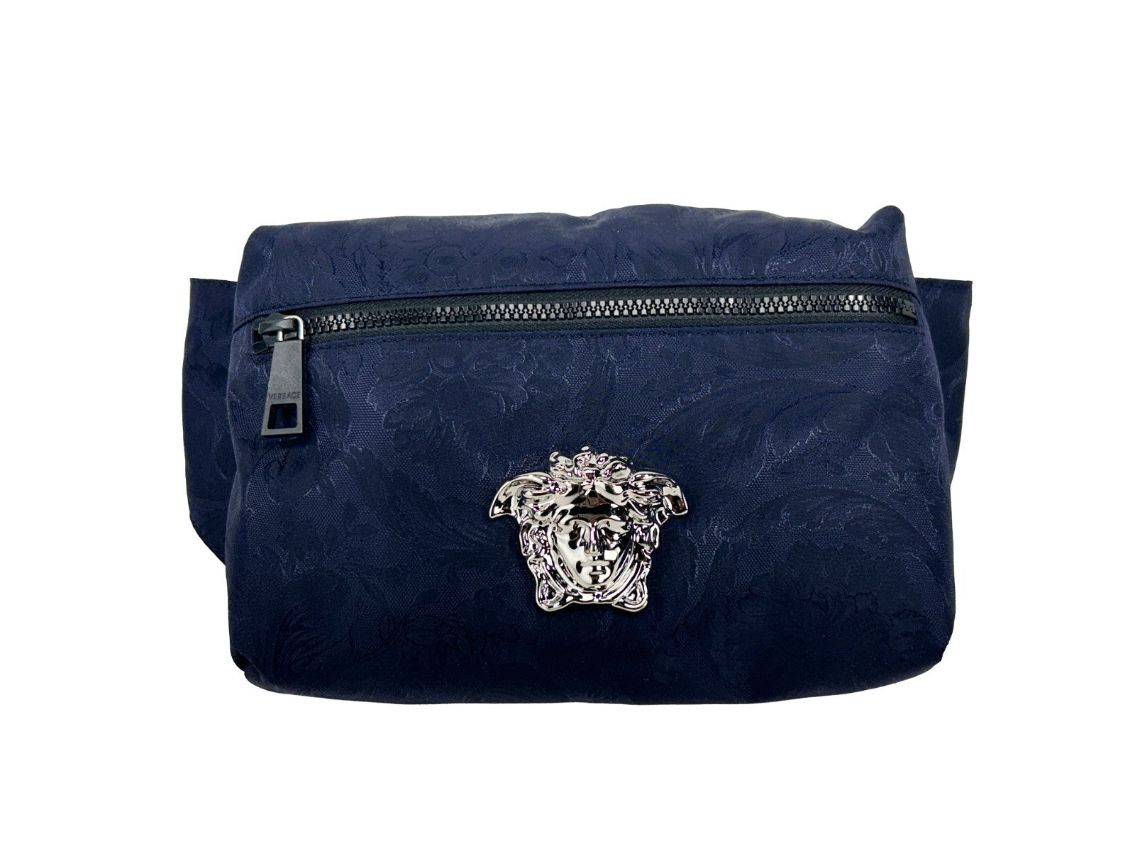 Versace Medusa Navy Nylon Belt Bag Waist Fanny Pack Purse